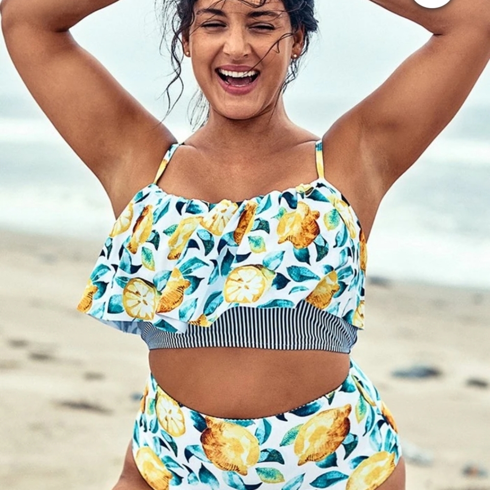 2x 🍋🍋 high waisted bikini BNWT